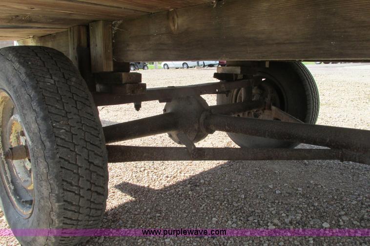 image for item E5204 Shop built hay wagon