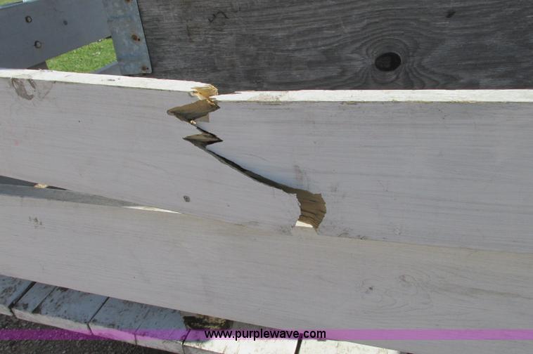 image for item E5204 Shop built hay wagon