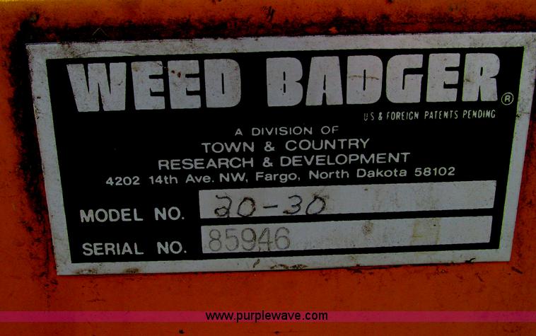 image for item E5208 Weed Badger 2030 in-row tiller