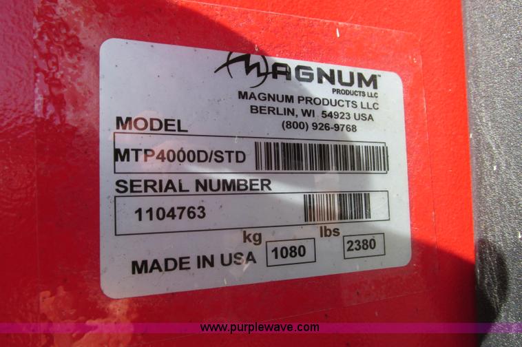 image for item E5213 2011 Magnum MTP400D STD 4" dry prime trash pump