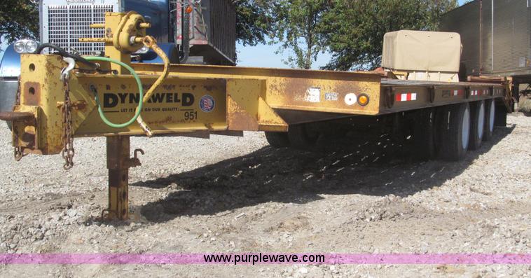 image for item F7138 2000 Dynaweld 951 30' triple axle equipment trailer