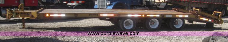 image for item F7138 2000 Dynaweld 951 30' triple axle equipment trailer