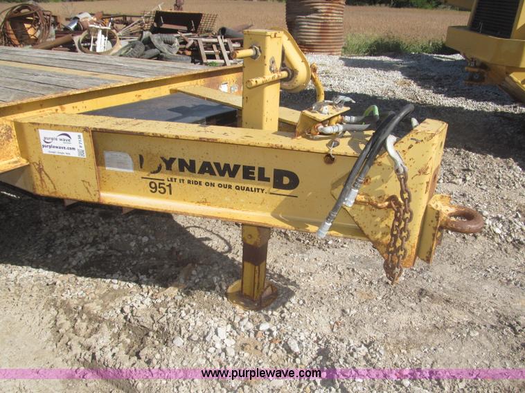 image for item F7138 2000 Dynaweld 951 30' triple axle equipment trailer