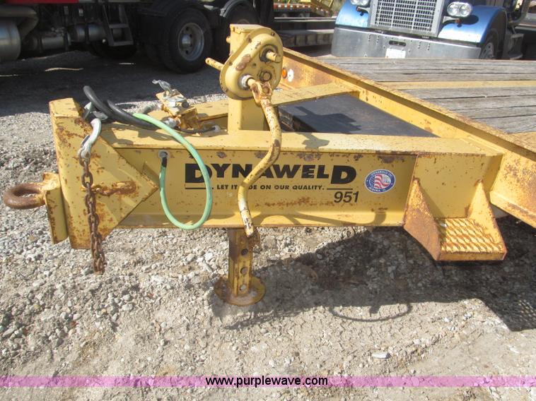 image for item F7138 2000 Dynaweld 951 30' triple axle equipment trailer