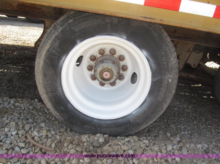 image for item F7138 2000 Dynaweld 951 30' triple axle equipment trailer