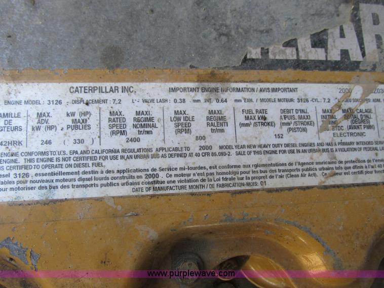 image for item G8949 2001 Sterling LT8500 dump truck