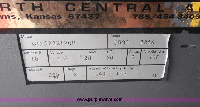 image for item AD9671 Industrial Gold Series CI1023E120H air compressor