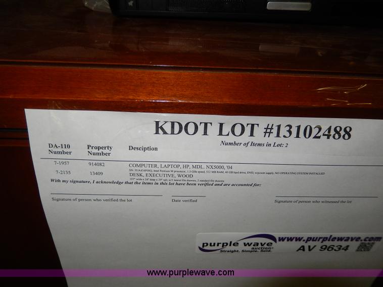 image for item AV9634 2004 HP NX5000 laptop computer