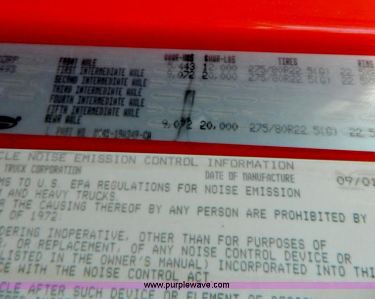 image for item I1411 2002 Sterling LT9500 semi truck