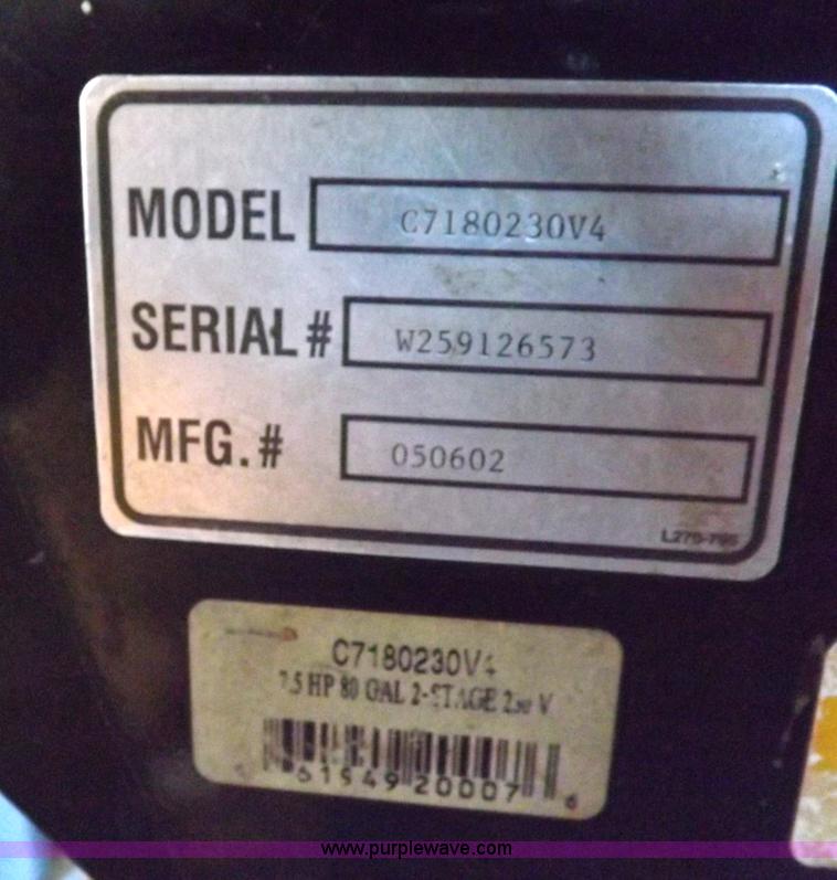 image for item I7517 Classic C7180230 vertical air compressor