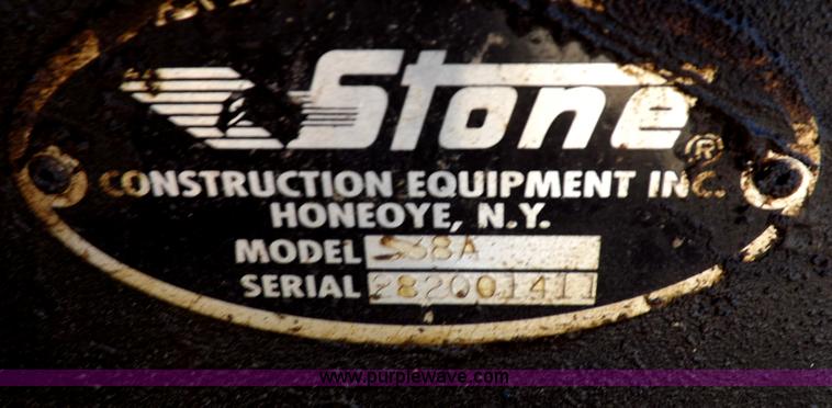 image for item I7518 2001 Stone S38A vibrator plate compactor