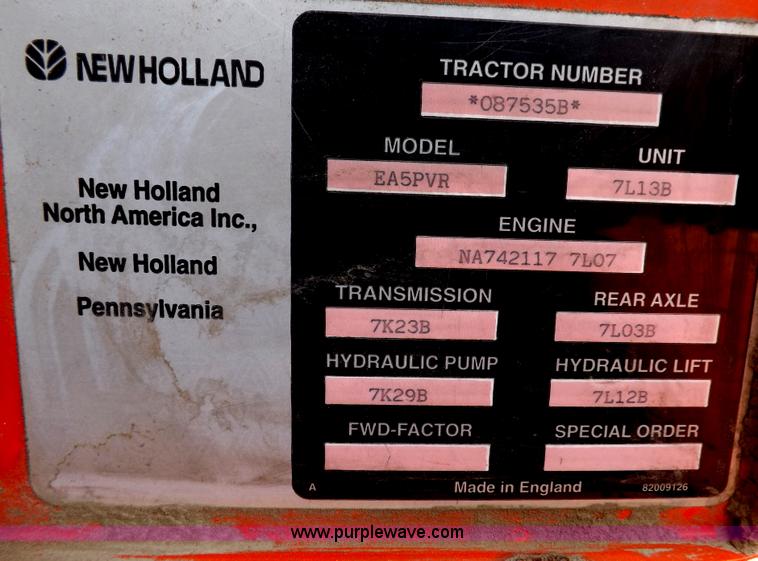 image for item I7526 1997 Ford New Holland 6640SL tractor