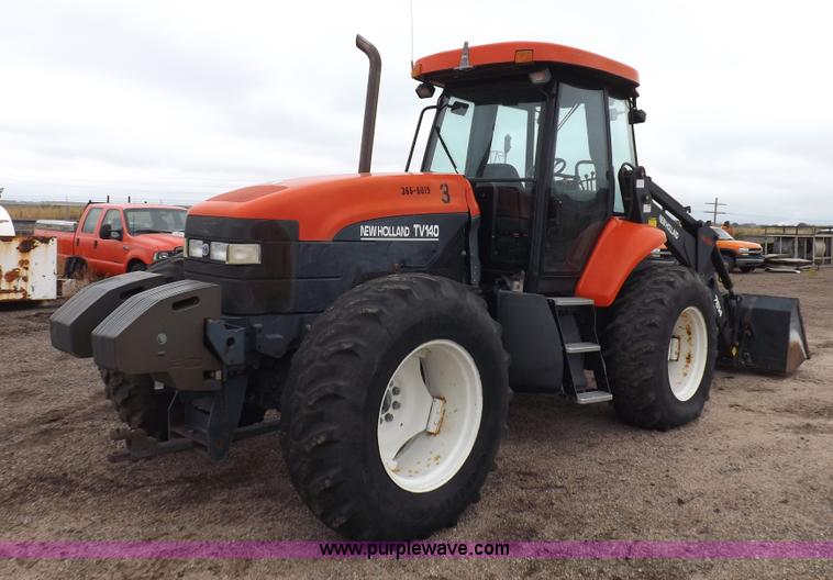 image for item I7528 1999 New Holland TV-140 MFWD bi-directional tractor