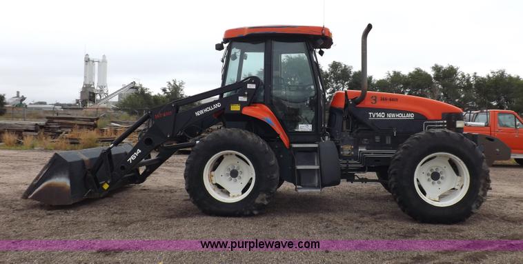 image for item I7528 1999 New Holland TV-140 MFWD bi-directional tractor