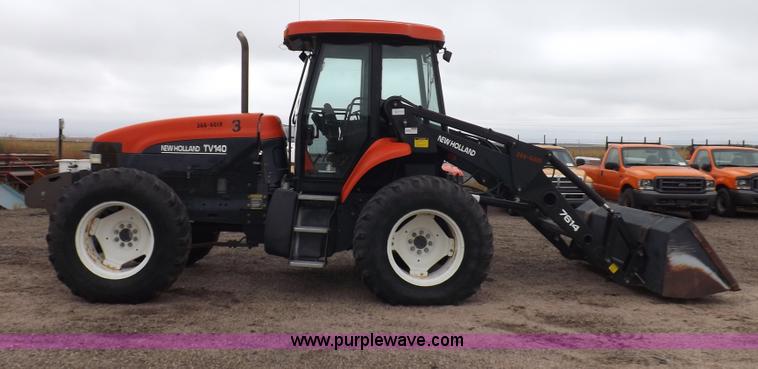 image for item I7528 1999 New Holland TV-140 MFWD bi-directional tractor