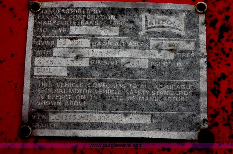 image for item I8004 1996 Landoll 345-31 trailer