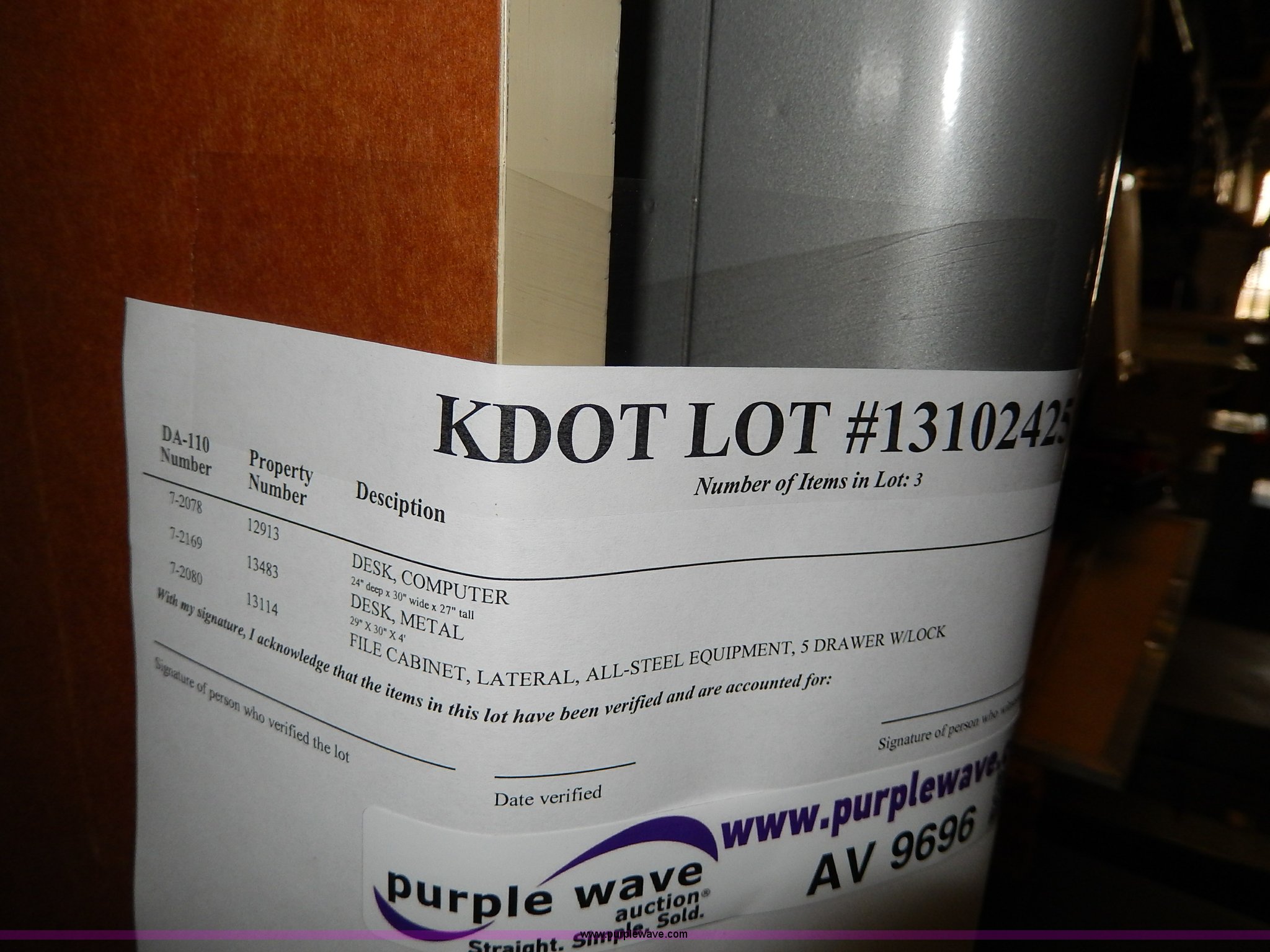 Assorted office supplies in Topeka, KS Item AV9696 sold Purple Wave