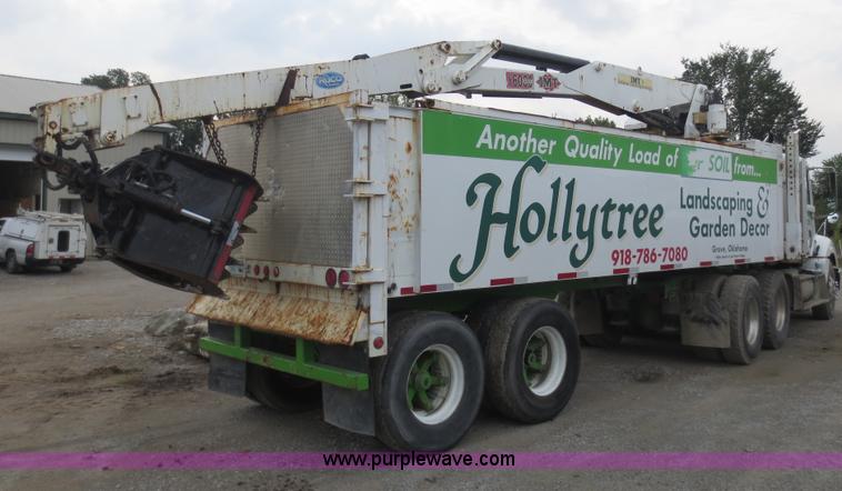 image for item F6661 1998 Wilkens 23' grapple crane trailer