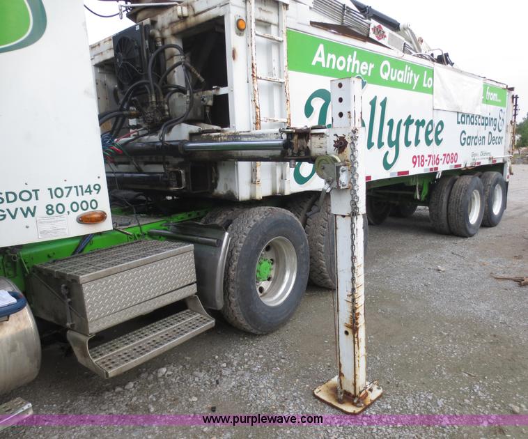 image for item F6661 1998 Wilkens 23' grapple crane trailer