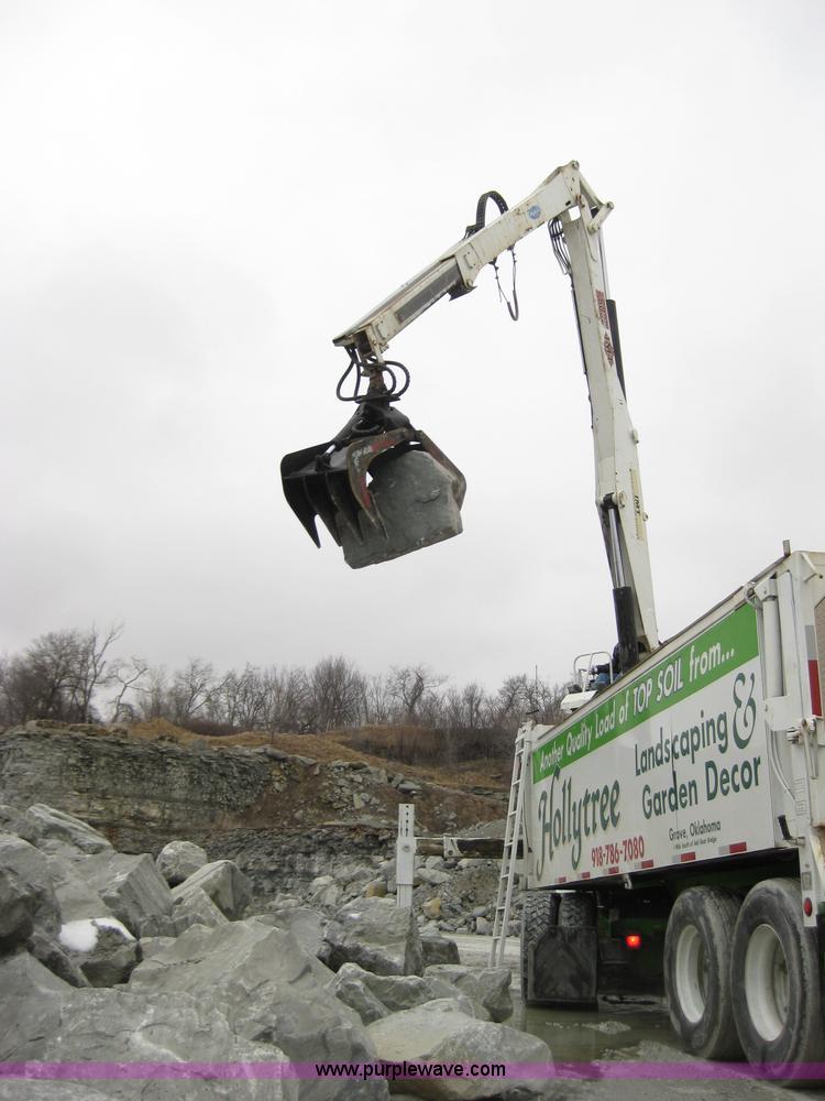 image for item F6661 1998 Wilkens 23' grapple crane trailer