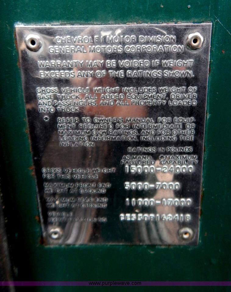 image for item B5847 1970 Chevrolet C50 grain truck