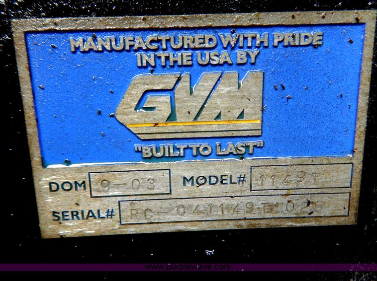 image for item B5886 2004 GVM Prowler 1149T dry fertilizer applicator