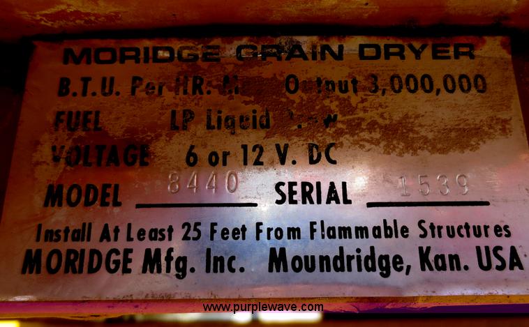image for item F6675 Moridge 8440 portable grain dryer