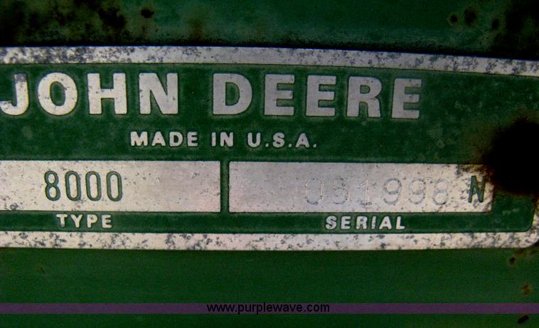 image for item H6298 John Deere 8350 grain drill
