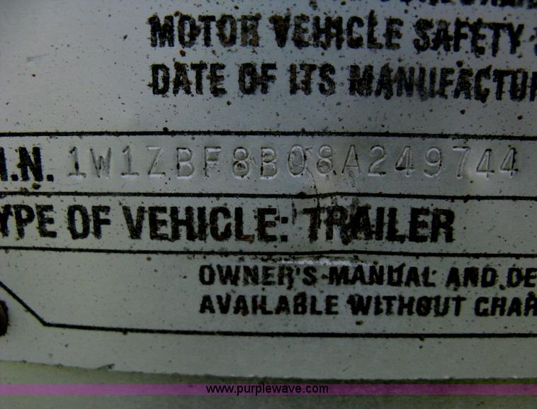 image for item H6312 2008 Wilson DWBT-600 belt trailer