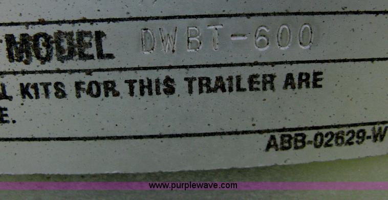 image for item H6312 2008 Wilson DWBT-600 belt trailer