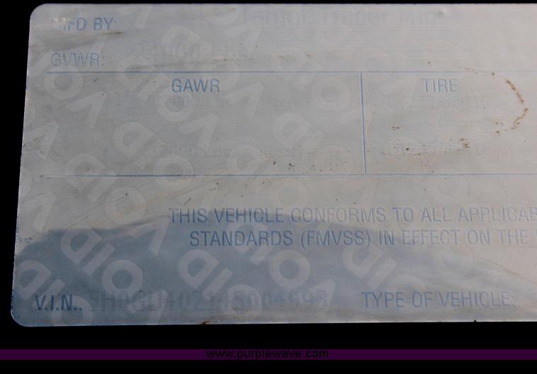 image for item H6784 2004 Target gooseneck trailer