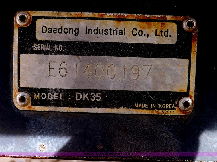 image for item I8447 Kioti DK35 MFWD tractor