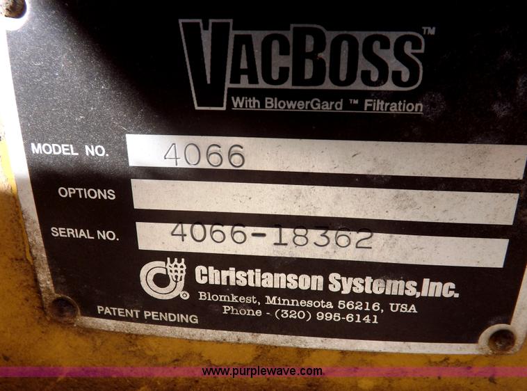 image for item I8486 Vac Boss 4066 filtration system