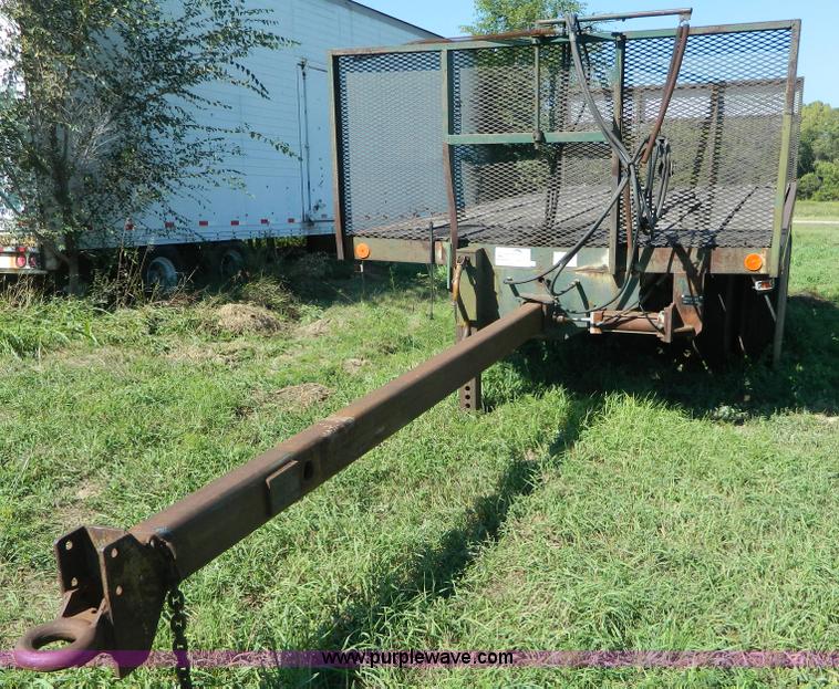 image for item AD9951 1965 shop built flatbed trailer