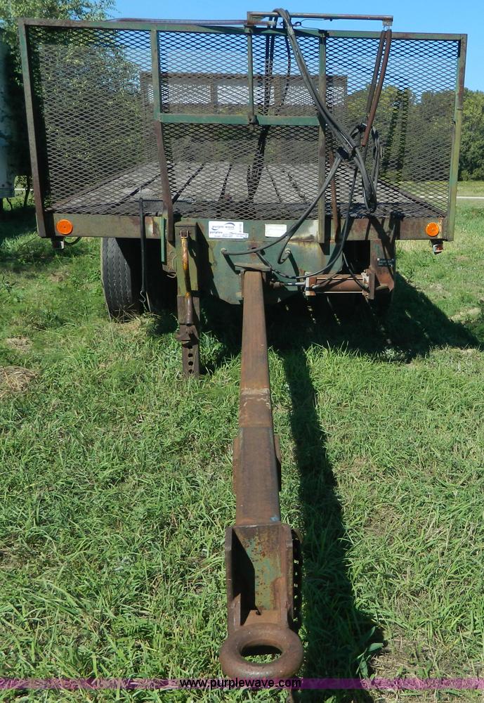 image for item AD9951 1965 shop built flatbed trailer