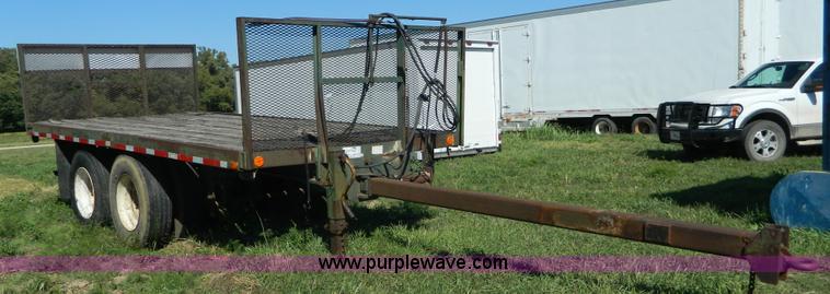 image for item AD9951 1965 shop built flatbed trailer