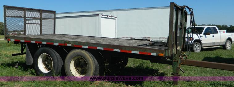 image for item AD9951 1965 shop built flatbed trailer