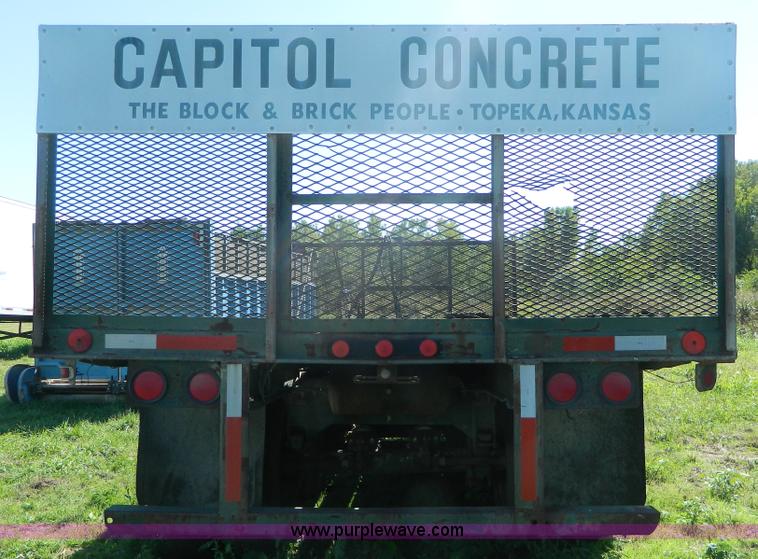 image for item AD9951 1965 shop built flatbed trailer