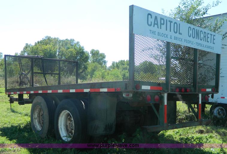 image for item AD9951 1965 shop built flatbed trailer