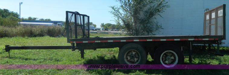 image for item AD9951 1965 shop built flatbed trailer