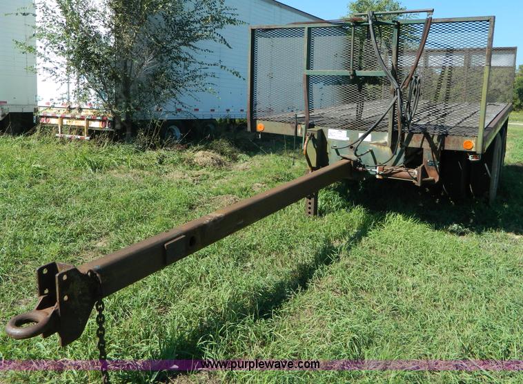 image for item AD9951 1965 shop built flatbed trailer