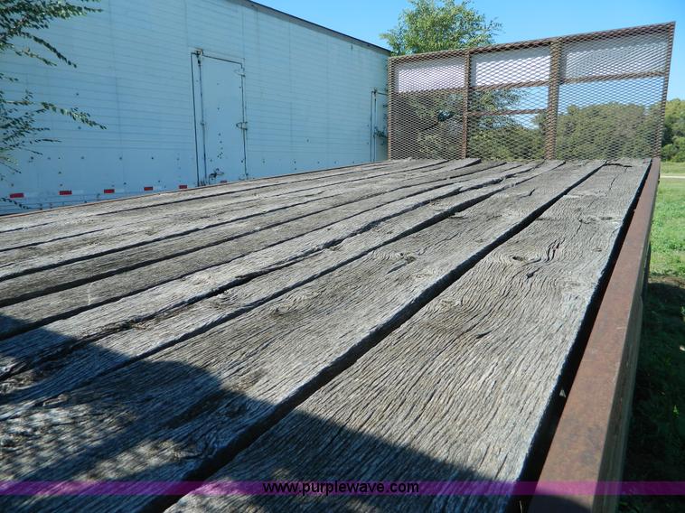 image for item AD9951 1965 shop built flatbed trailer