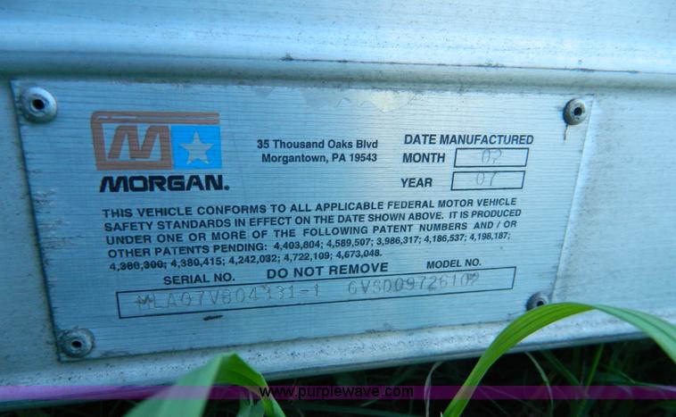 image for item AD9956 2007 Morgan GUSD09726102 box