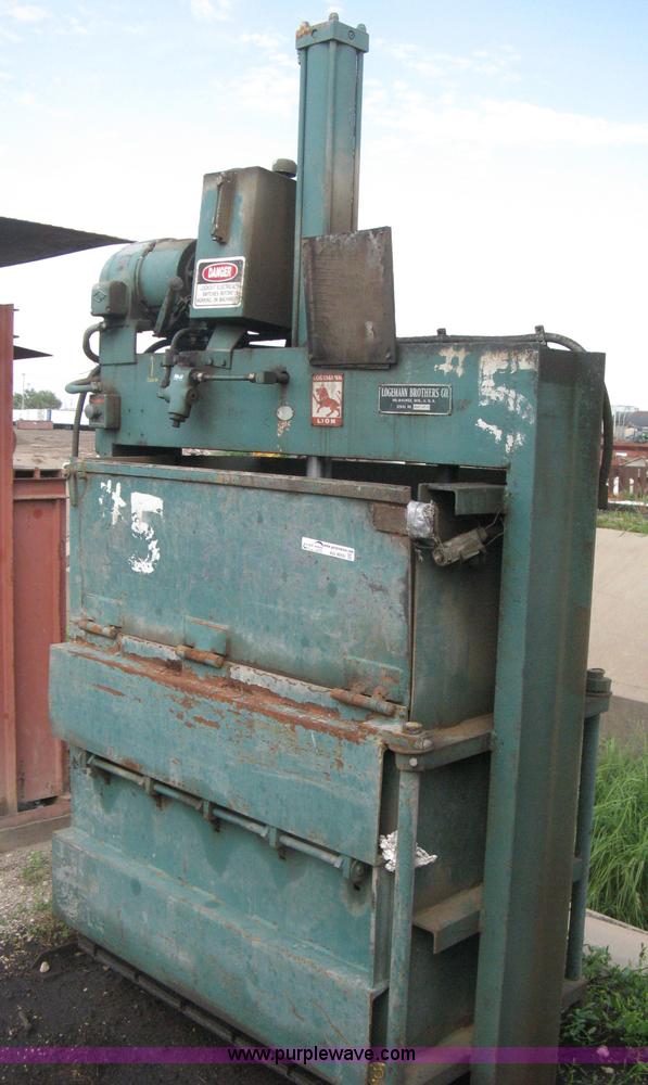 image for item AN9669 Logemann Brothers industrial baler