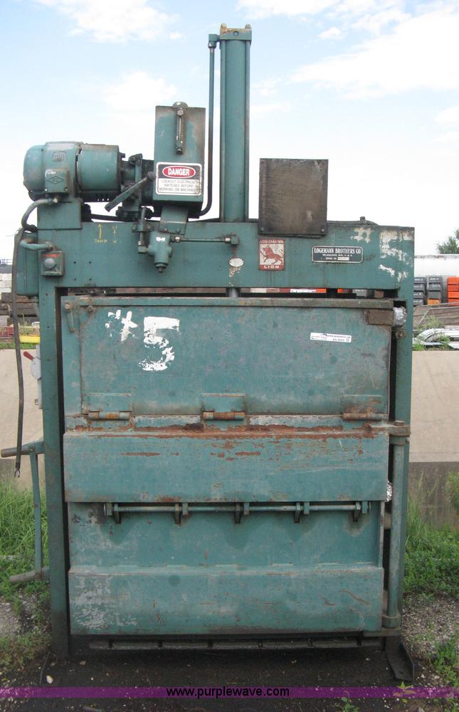 image for item AN9669 Logemann Brothers industrial baler