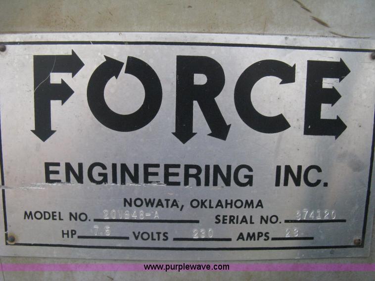 image for item AN9671 Force Engineering 20VB48-A industrial baler