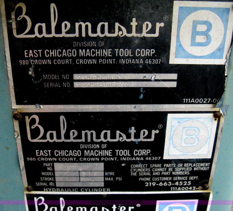 image for item AN9676 Balewel Balemaster 6030-LO.L.U.W-1.X baler