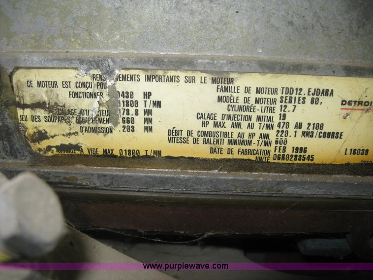 image for item AV9066 1996 Detroit Diesel Series 60 six cylinder diesel engine