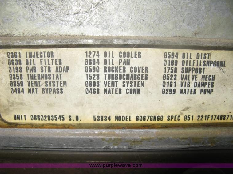 image for item AV9066 1996 Detroit Diesel Series 60 six cylinder diesel engine