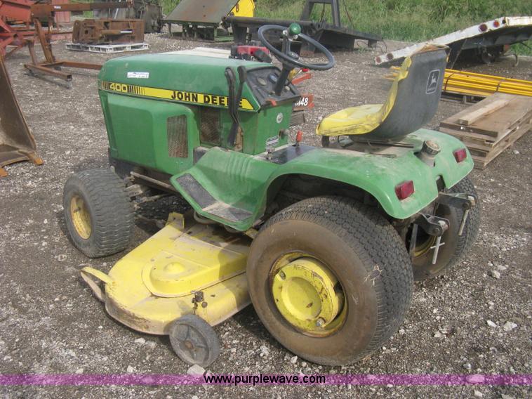image for item AV9088 John Deere 400 garden tractor